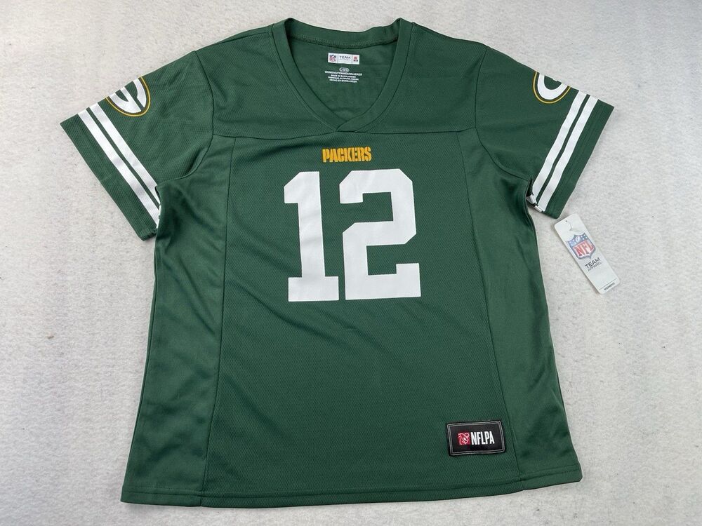 NFL Team Apparel Women’s Large NFLPA Aaron Rodgers #12 Green Bay Packers Jersey